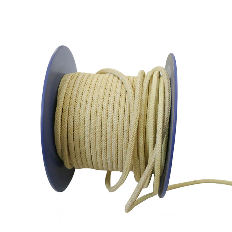 Paidu supply aramid teflon packing PTFE sealed packing glass fiber yellow braided packing